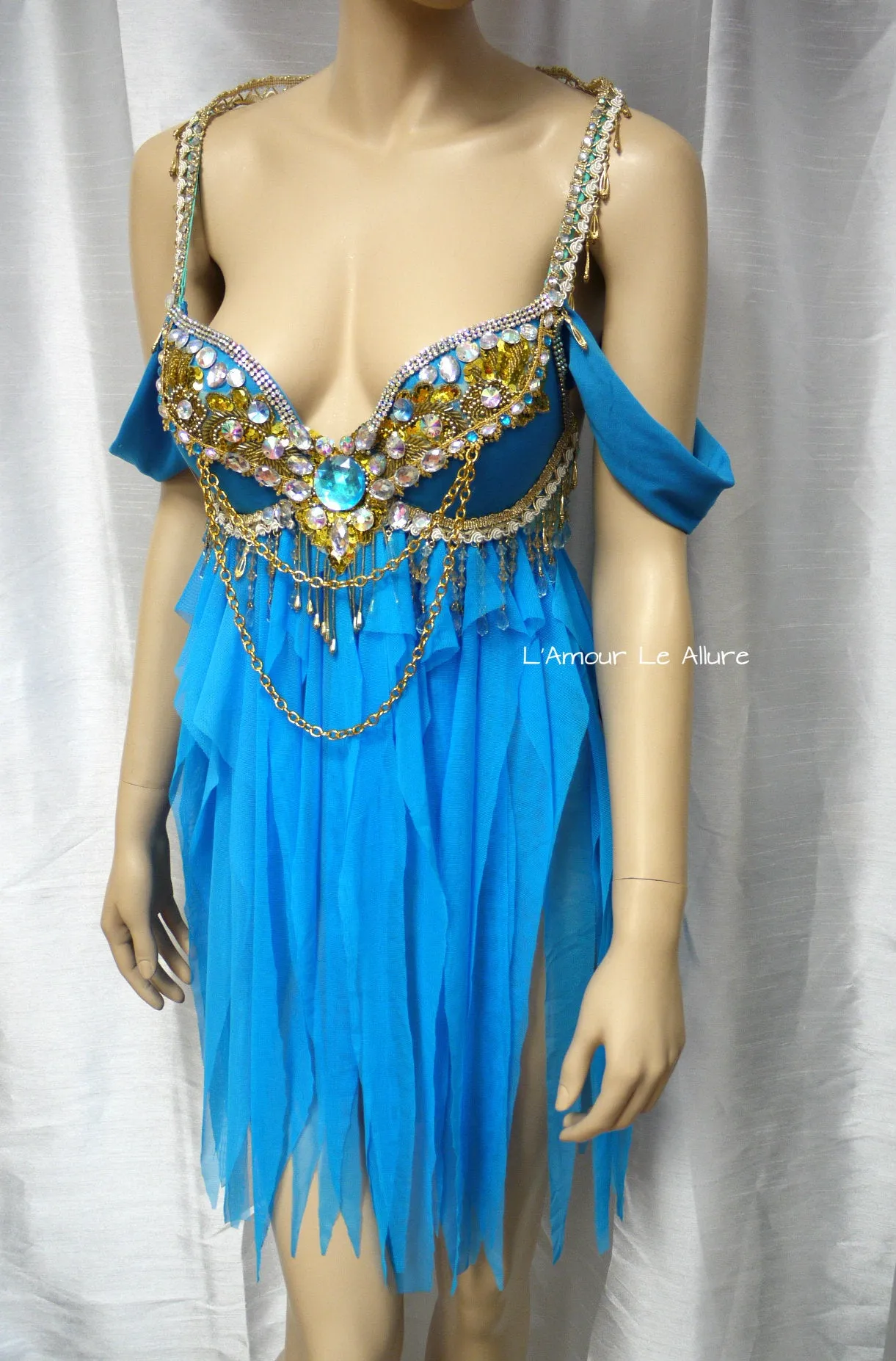 Princess Jasmine inspired Rave Babydoll Dress Halloween Cosplay Costume Halloween