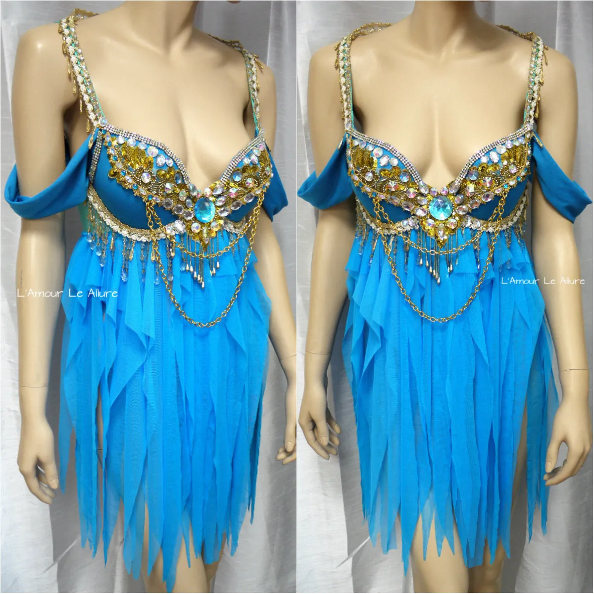 Princess Jasmine inspired Rave Babydoll Dress Halloween Cosplay Costume Halloween
