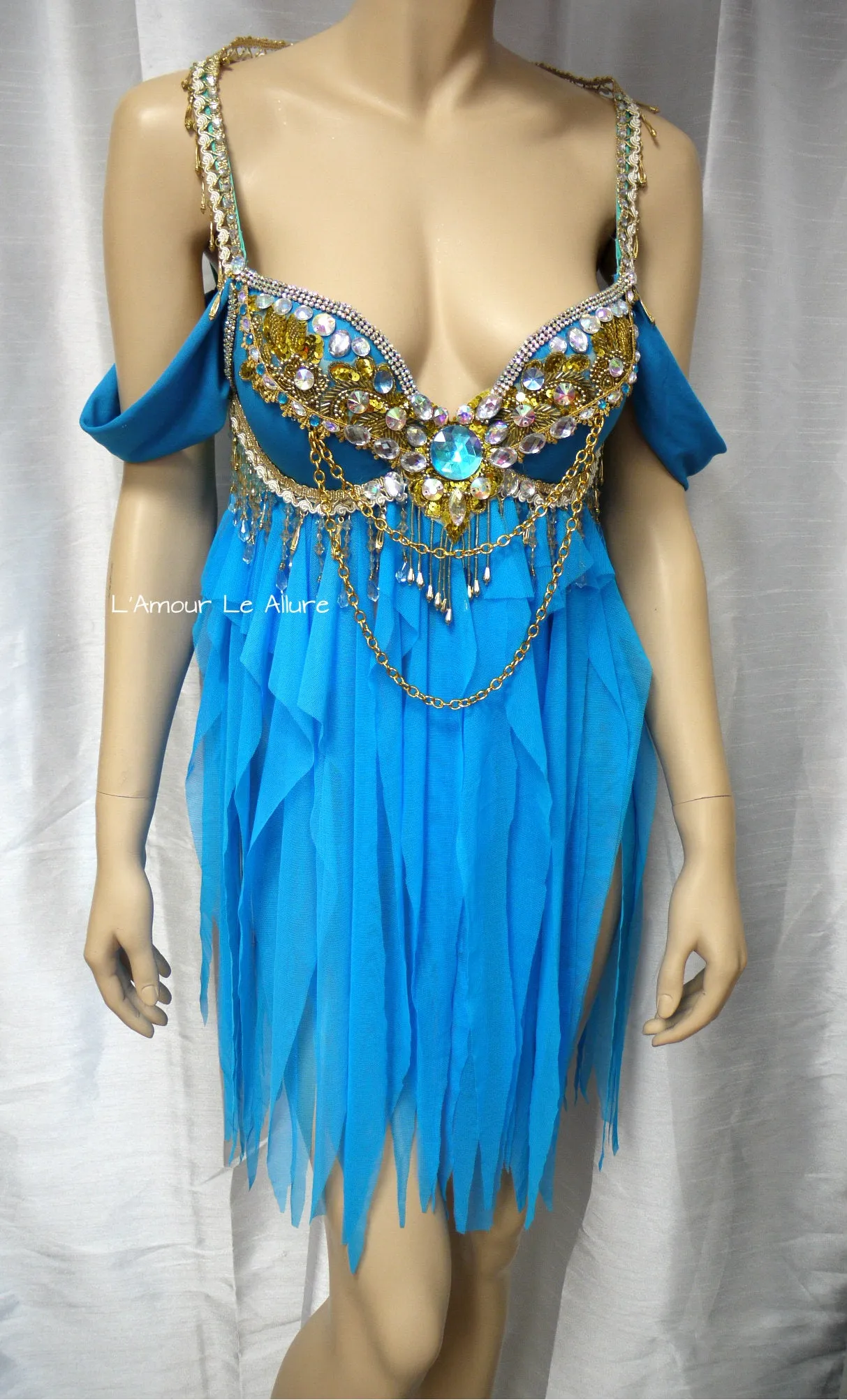Princess Jasmine inspired Rave Babydoll Dress Halloween Cosplay Costume Halloween