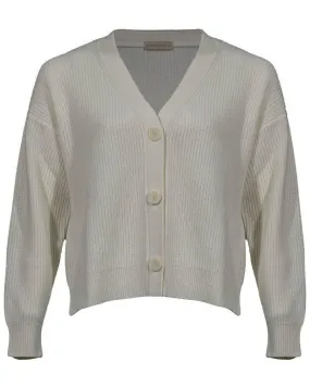 Purotatto Ribbed Short Cardigan