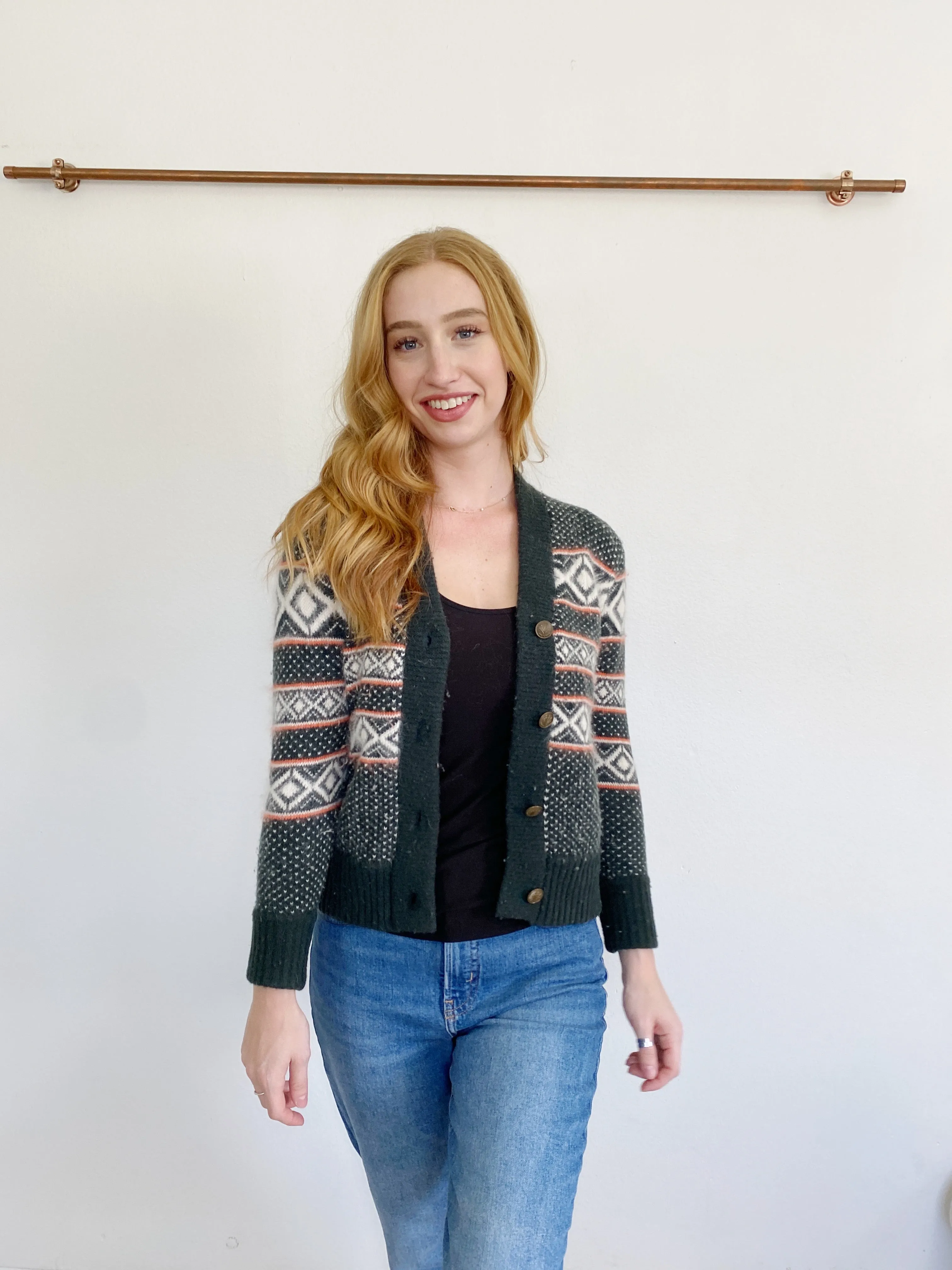 Rag & Bone Wool Angora Blend Knit Cardigan Sweater XS