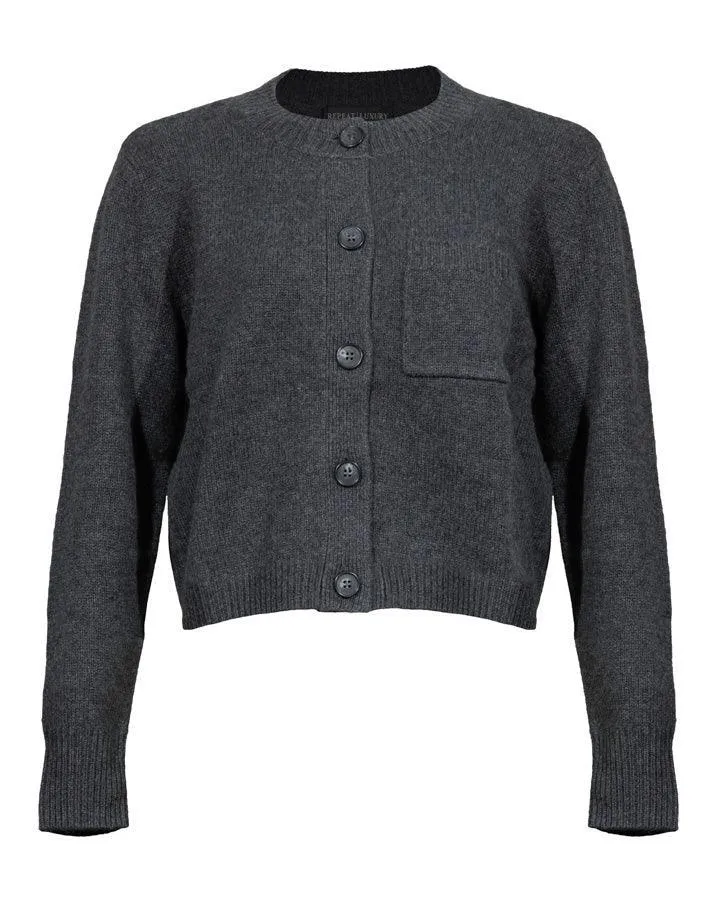 Repeat Crop Cashmere Cardigan
