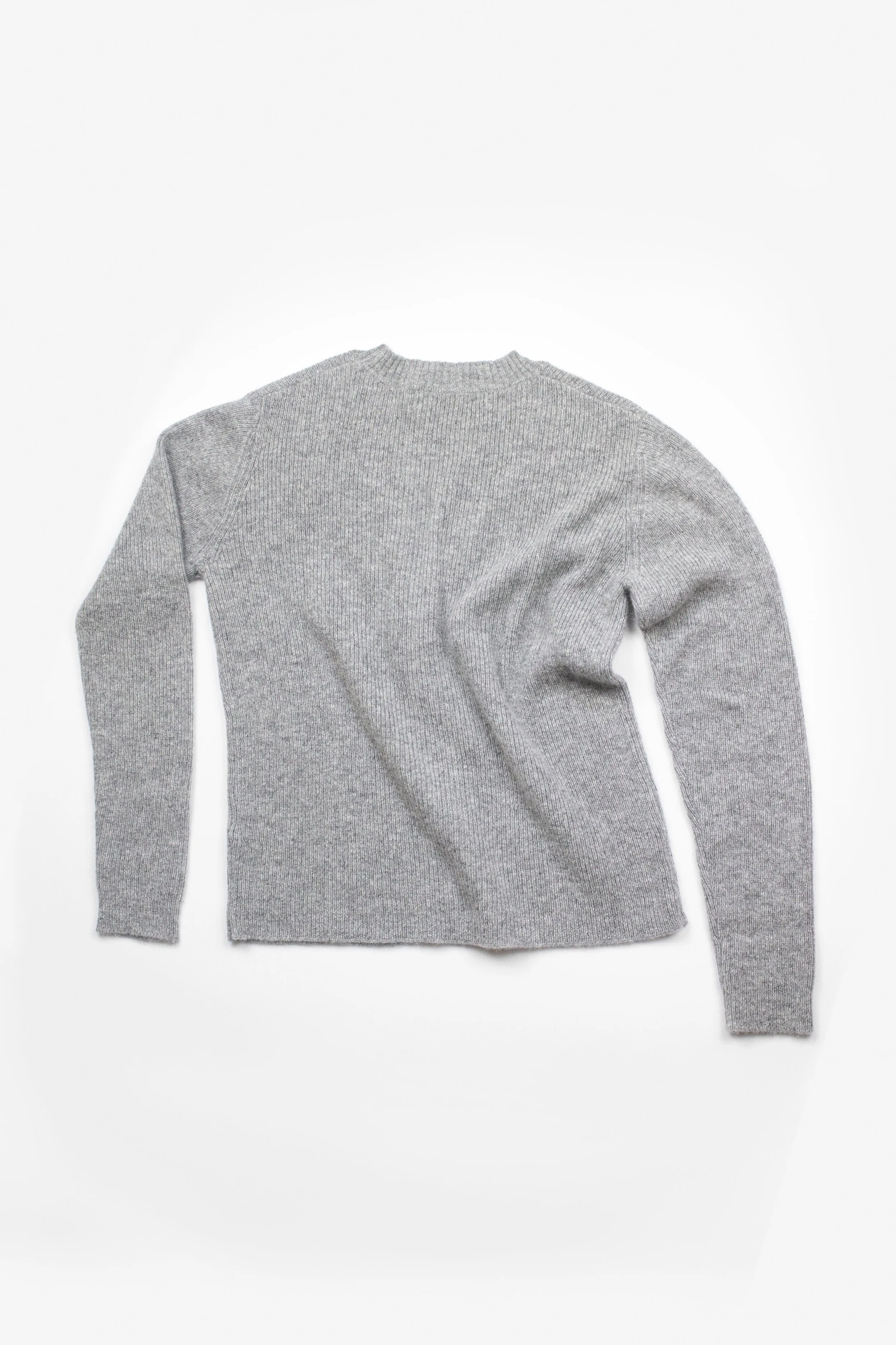 Ros Duke Rib Cardigan Ash Grey
