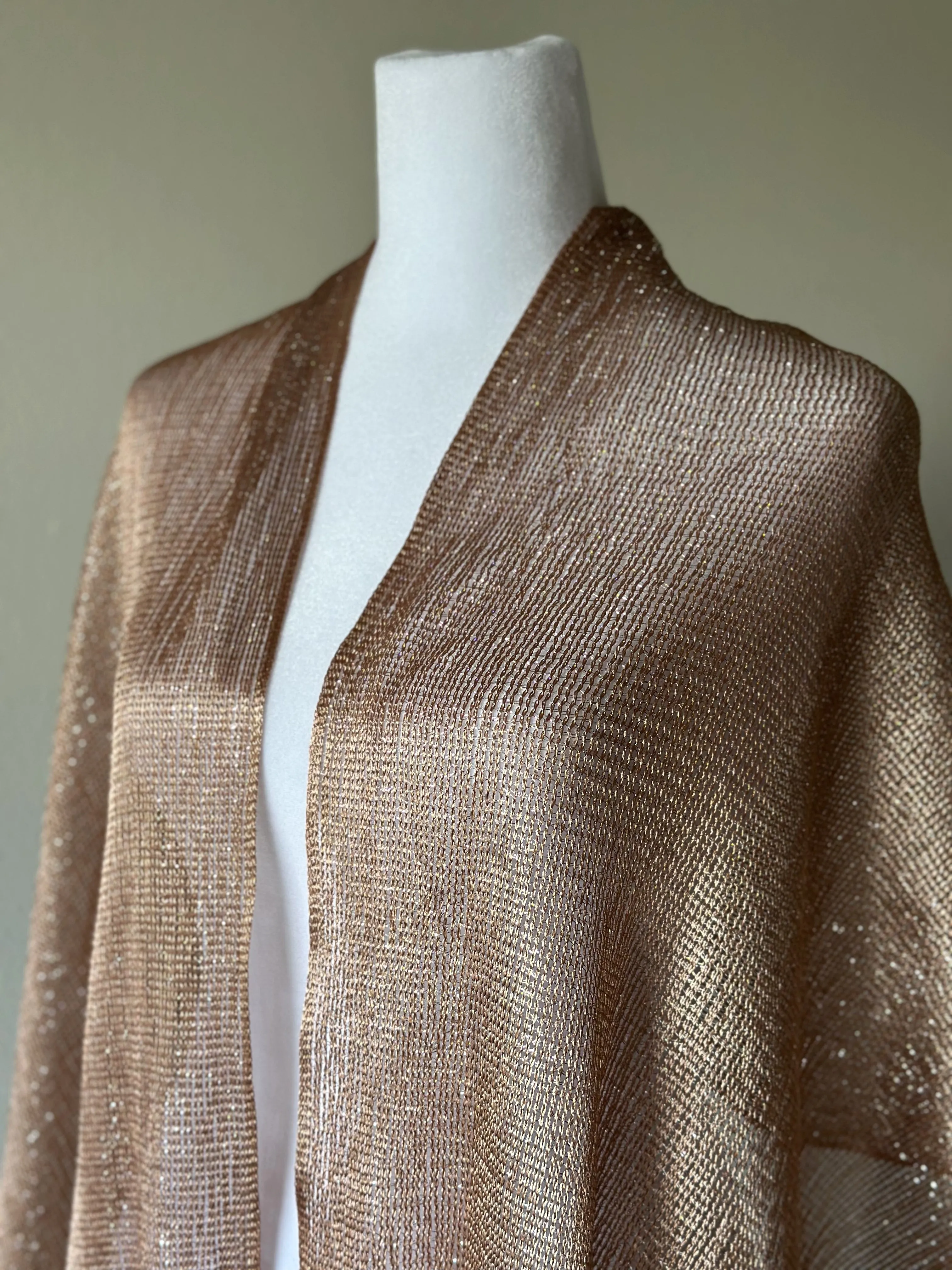 Rose Gold Glitter Shawl