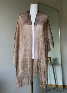 Rose Gold Glitter Shawl