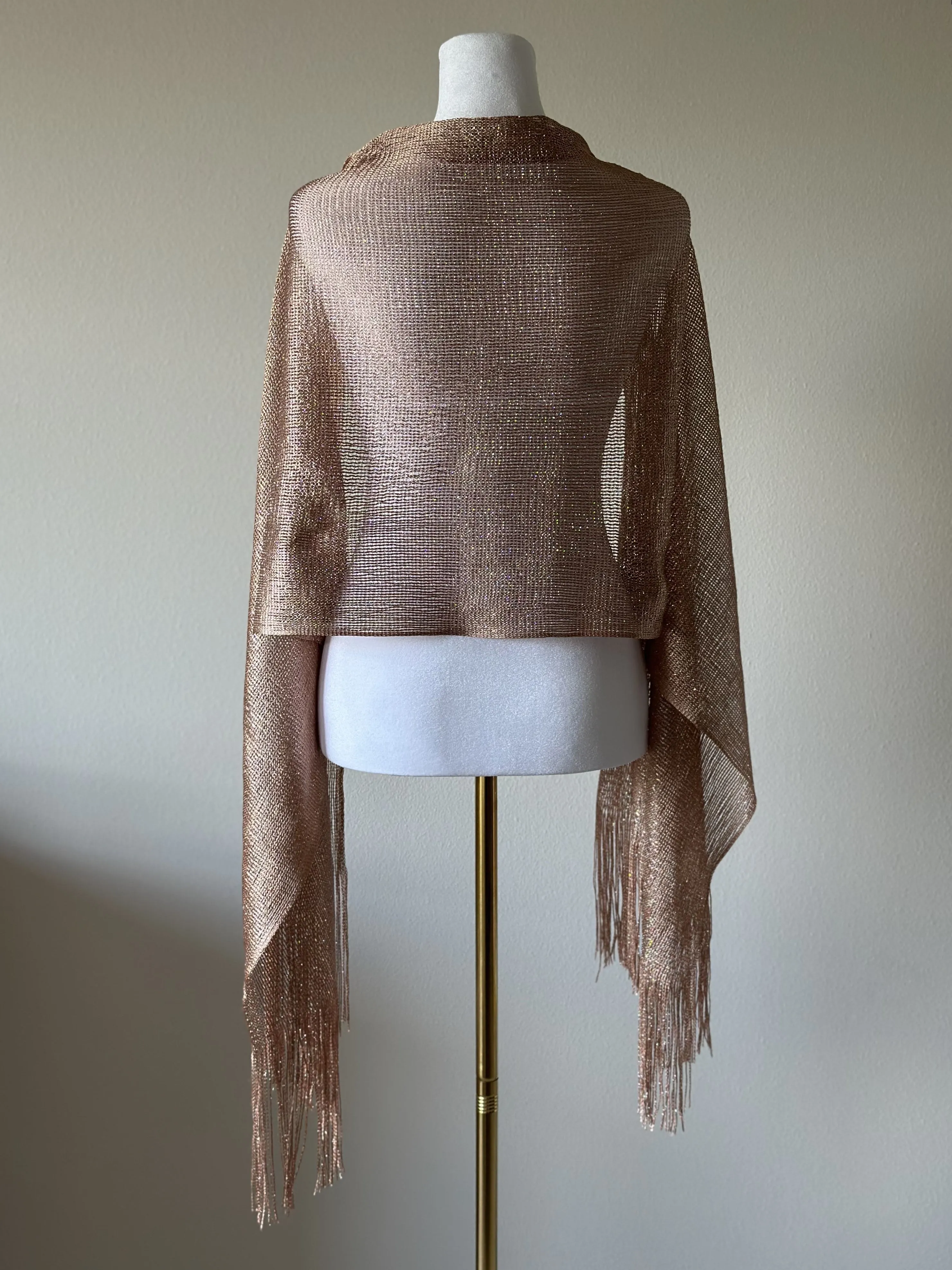 Rose Gold Glitter Shawl