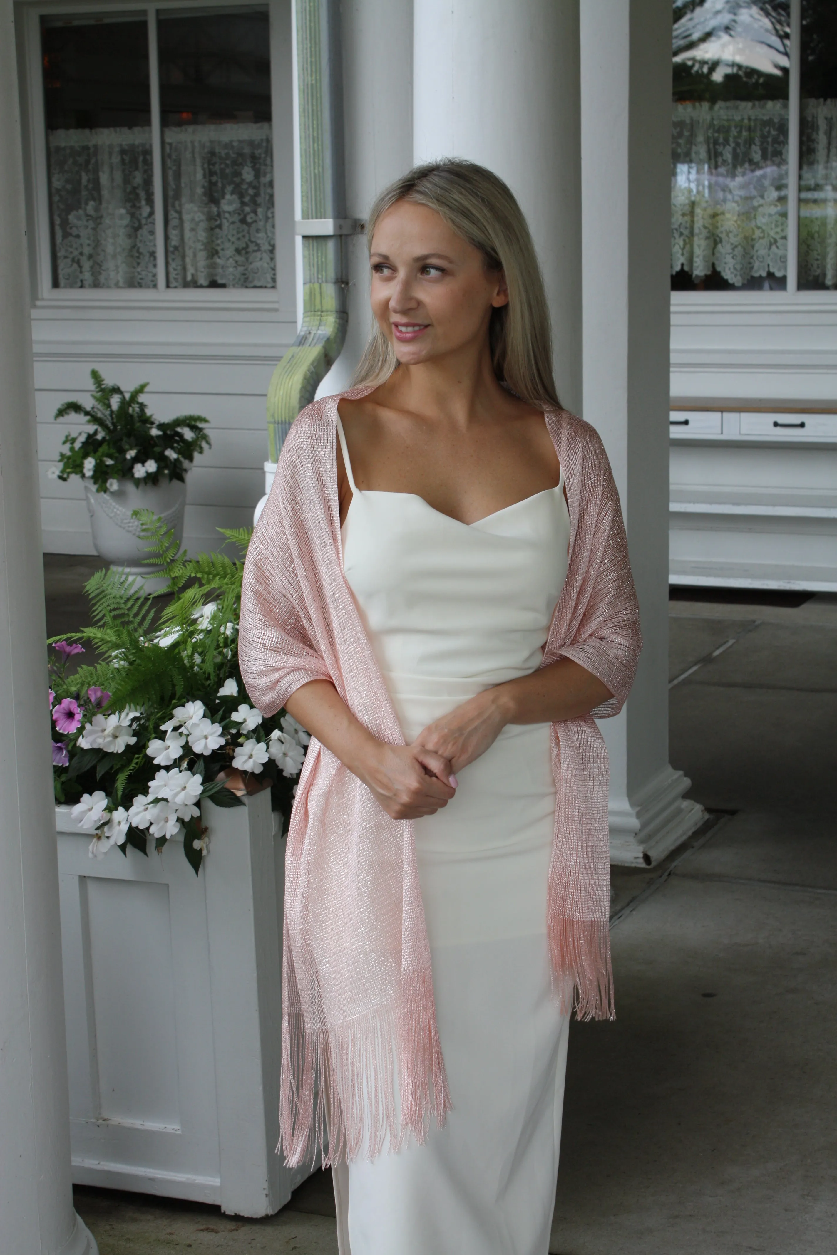 Rose Gold Glitter Shawl