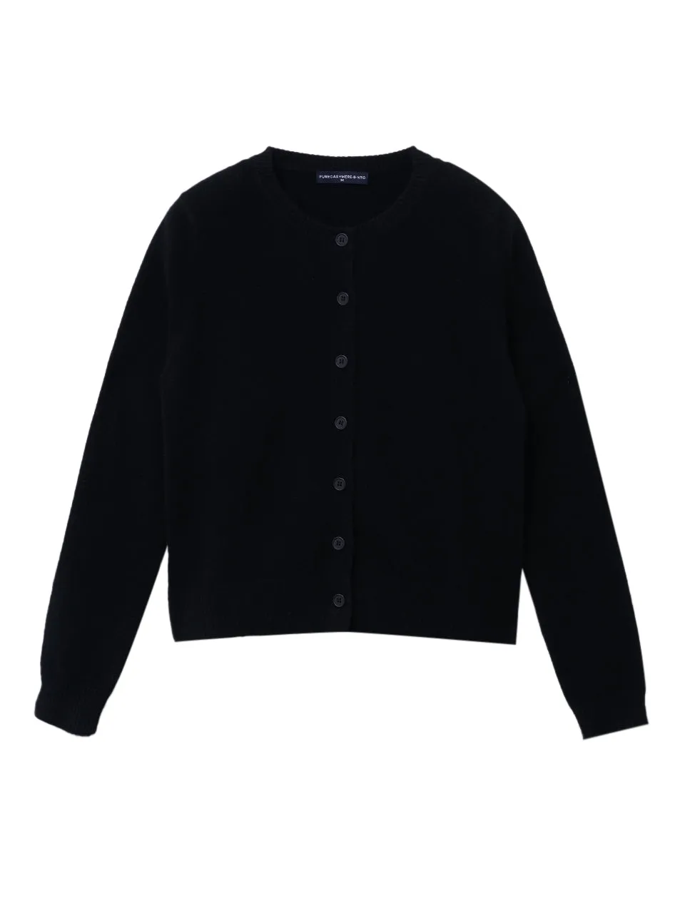 Round Neck Cardigan_Black