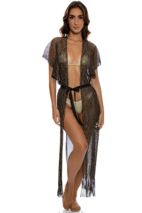 Siren Dream Fringe Long Caftan