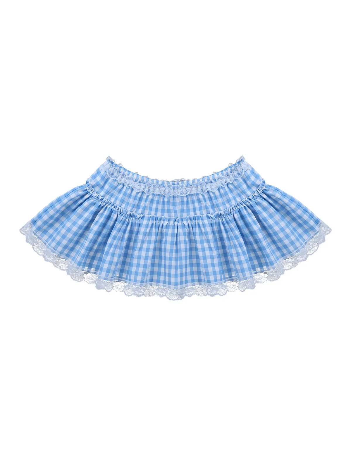 Sissy Skirt: Plaid Ruffled Mini Skirt for Crossdressers