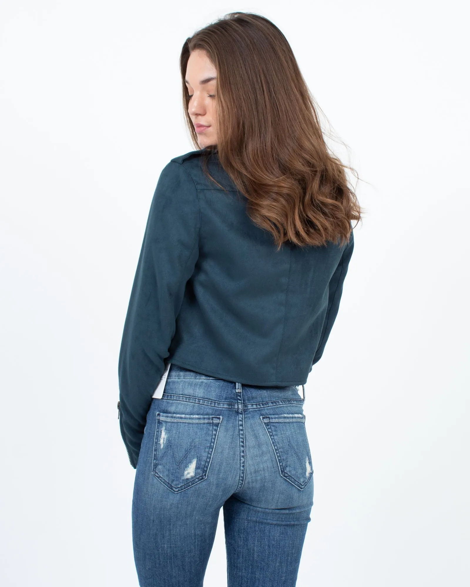 Suede Moto Jacket