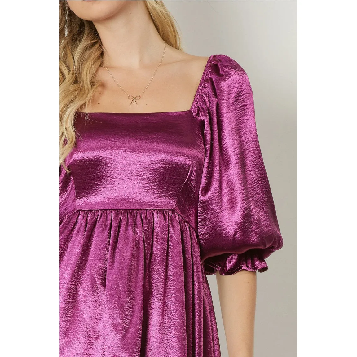 Take Me Away Dress in Sangria