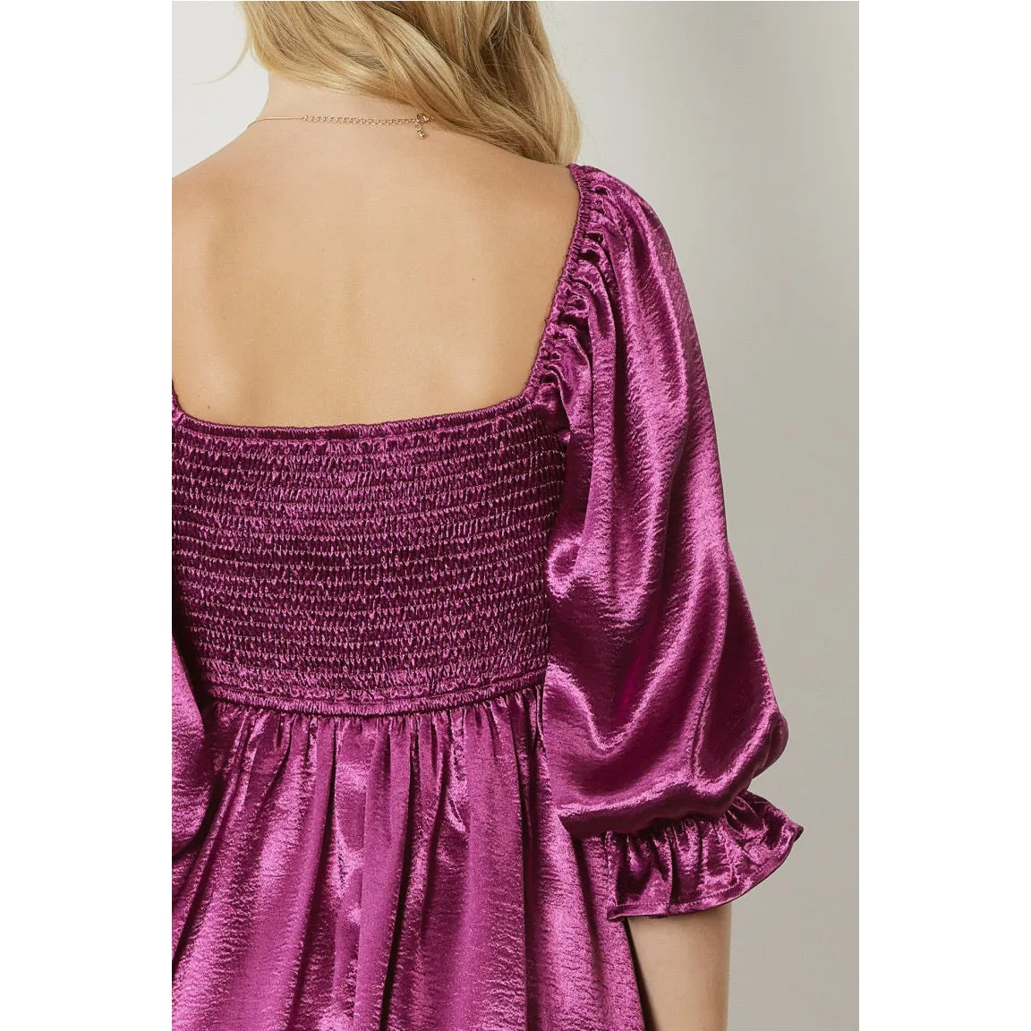 Take Me Away Dress in Sangria