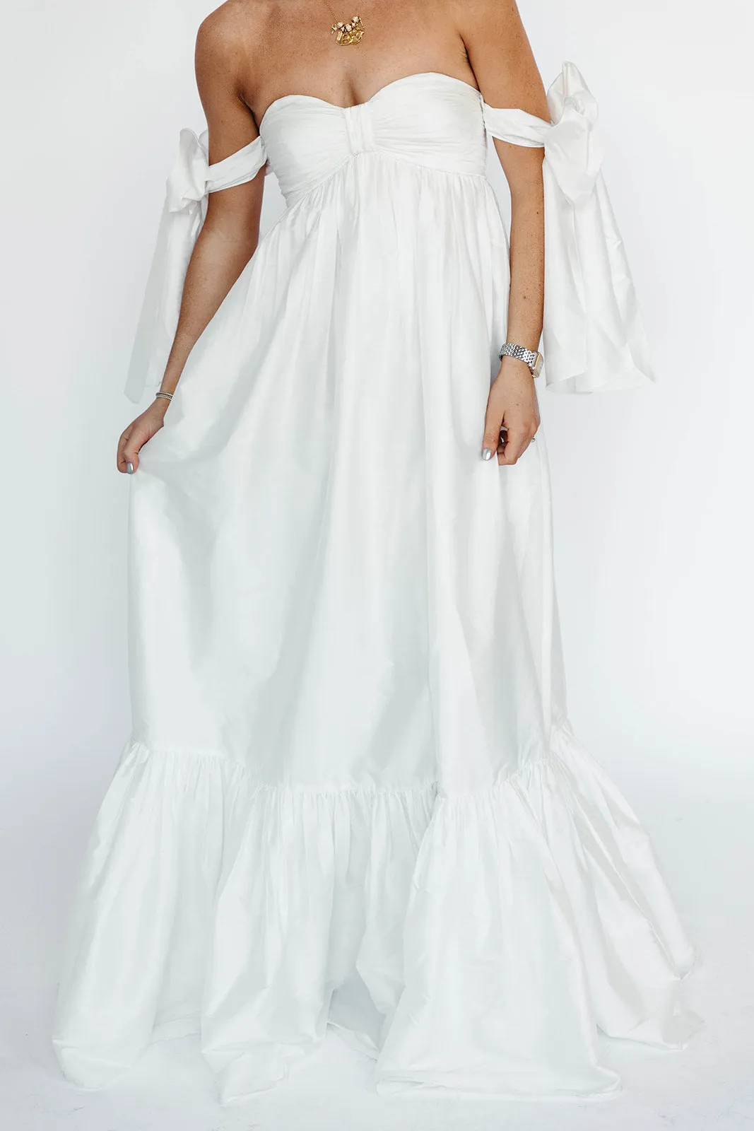 The Emma Maxi Dress - White