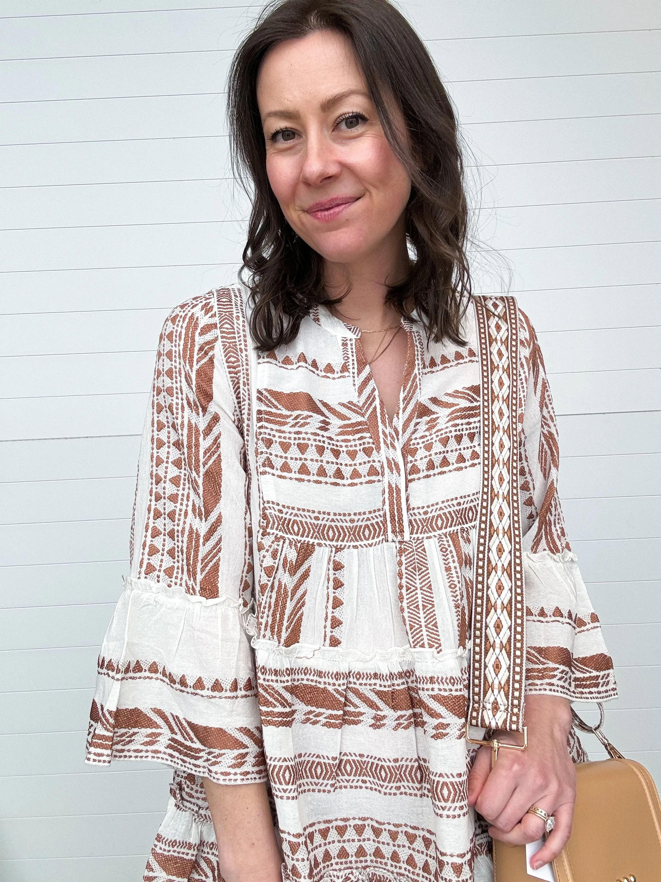 The Zariah Printed Babydoll Dress