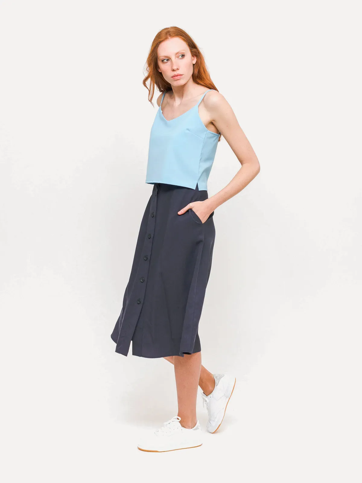 Top Layer Up Tank - Vivid Blue