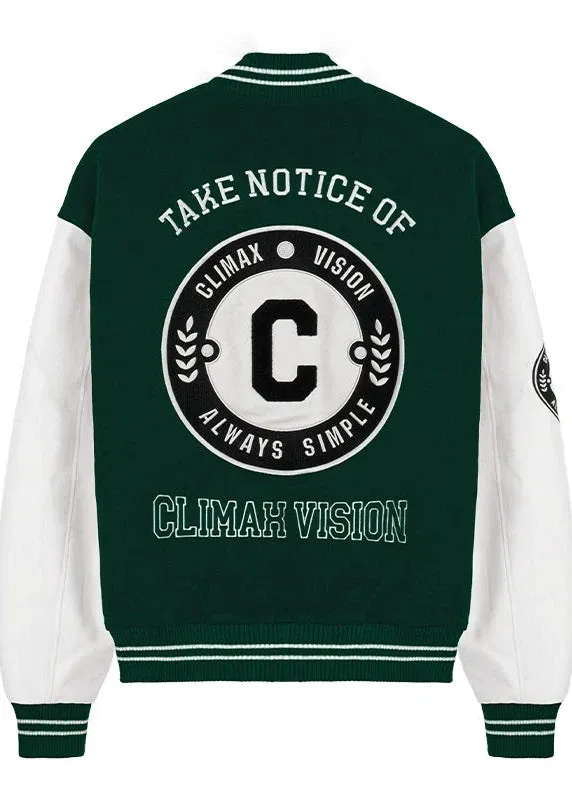 Towel Embroidered C-Emblem Baseball Jacket