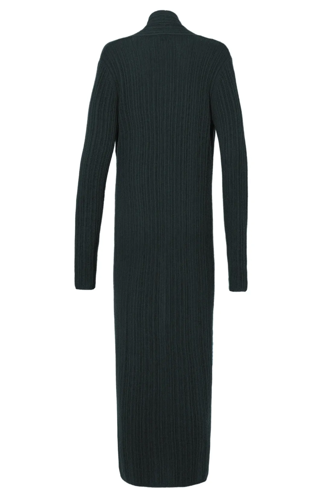 VARIATED RIB LONG CARDIGAN