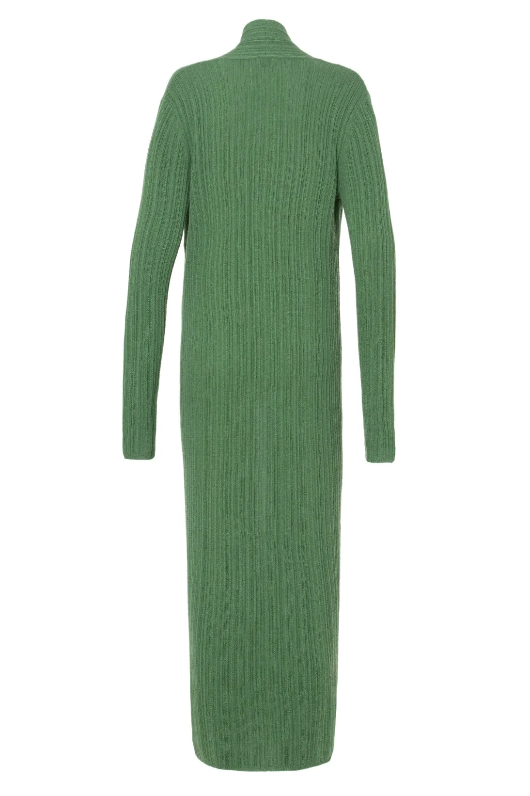 VARIATED RIB LONG CARDIGAN