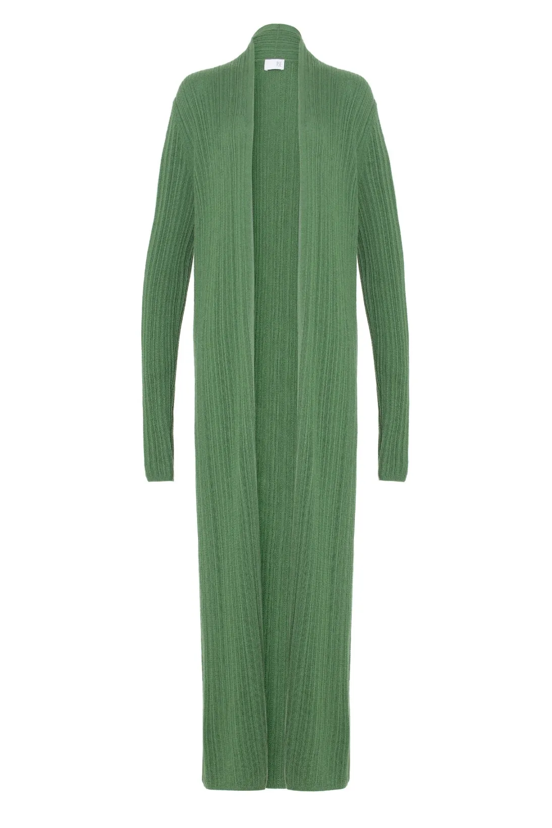 VARIATED RIB LONG CARDIGAN
