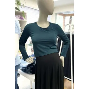 Veronique B Rose Cropped Long Sleeved Top