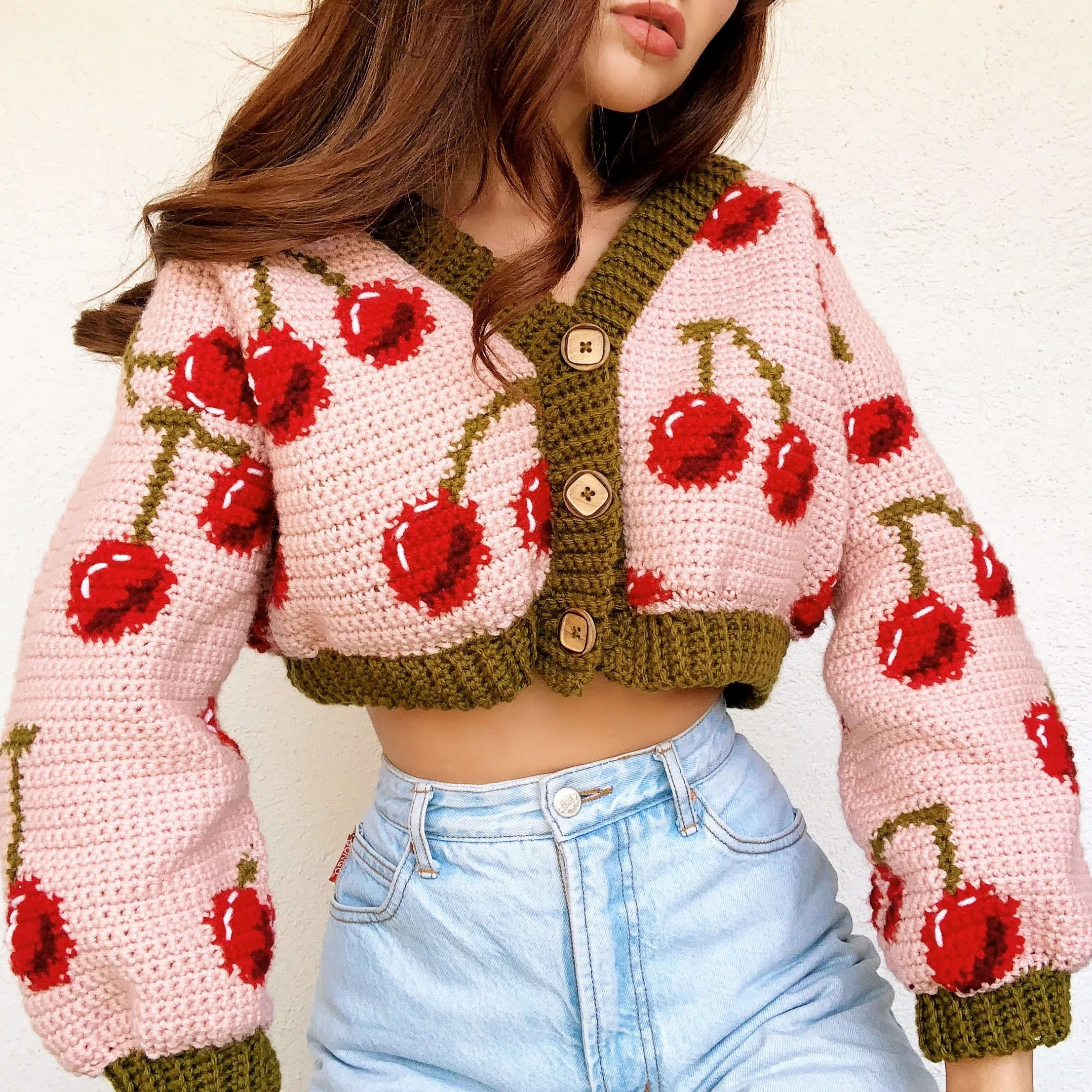 Very Cherry Cardigan by Carolannie Crochet