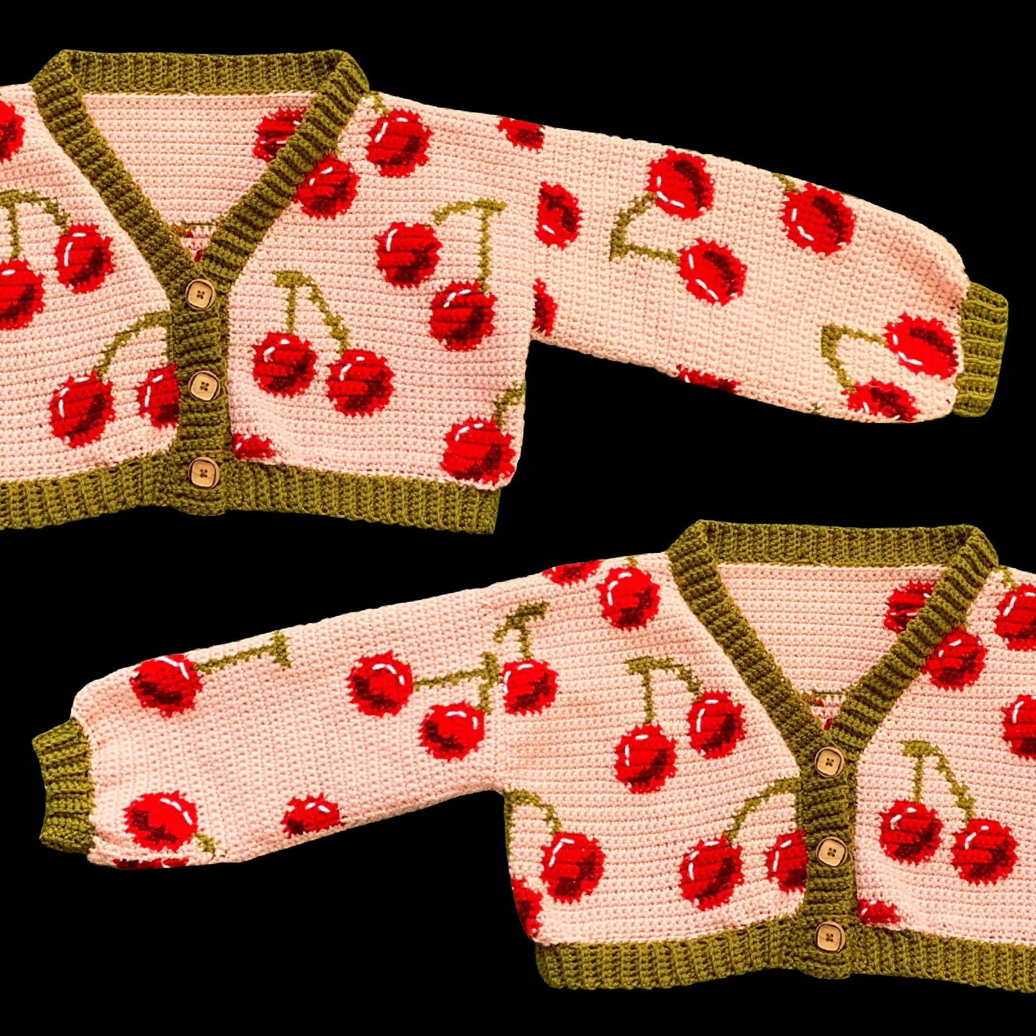 Very Cherry Cardigan by Carolannie Crochet