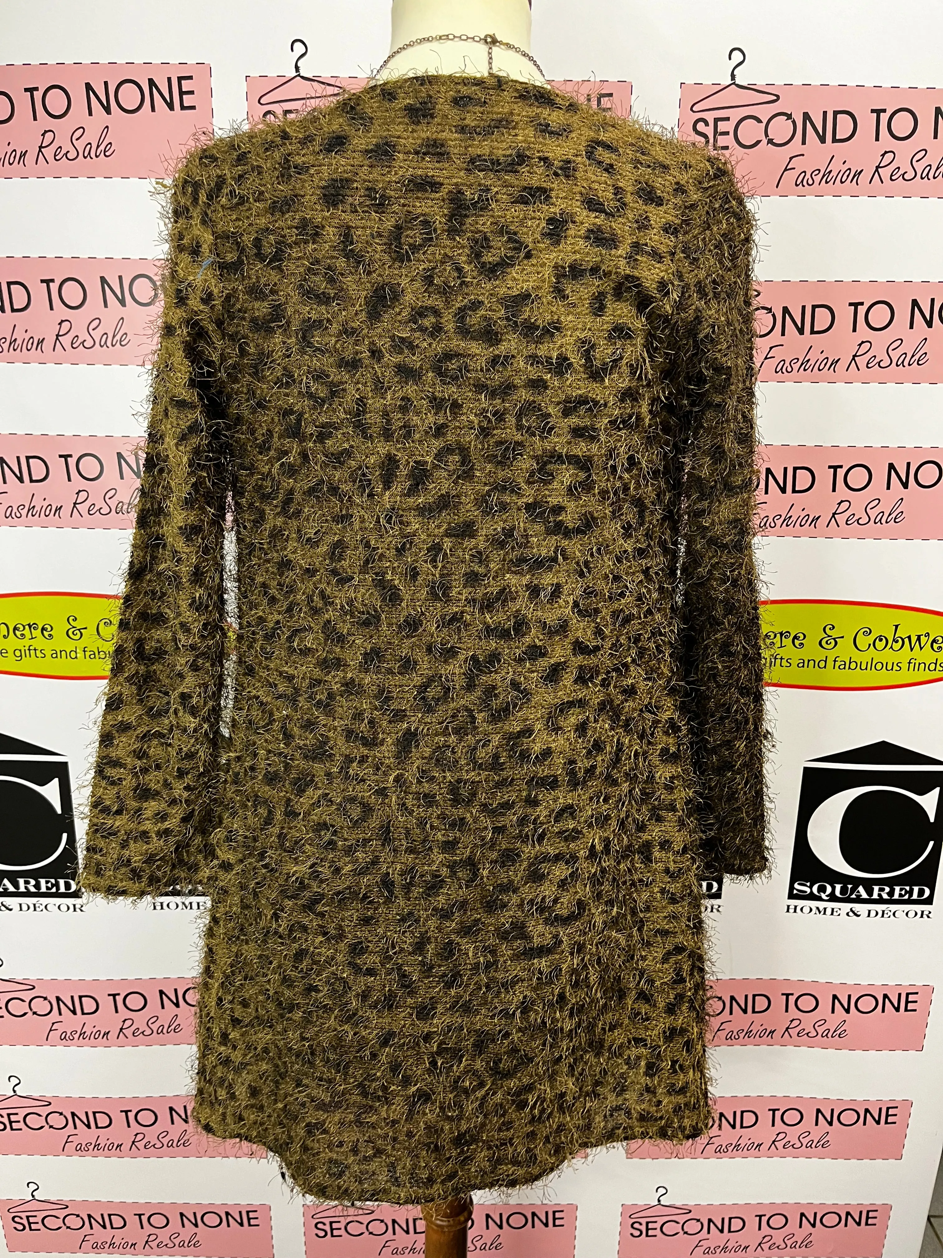 Vintage Eye-Lash Tie-Front Cardigan (Size M)