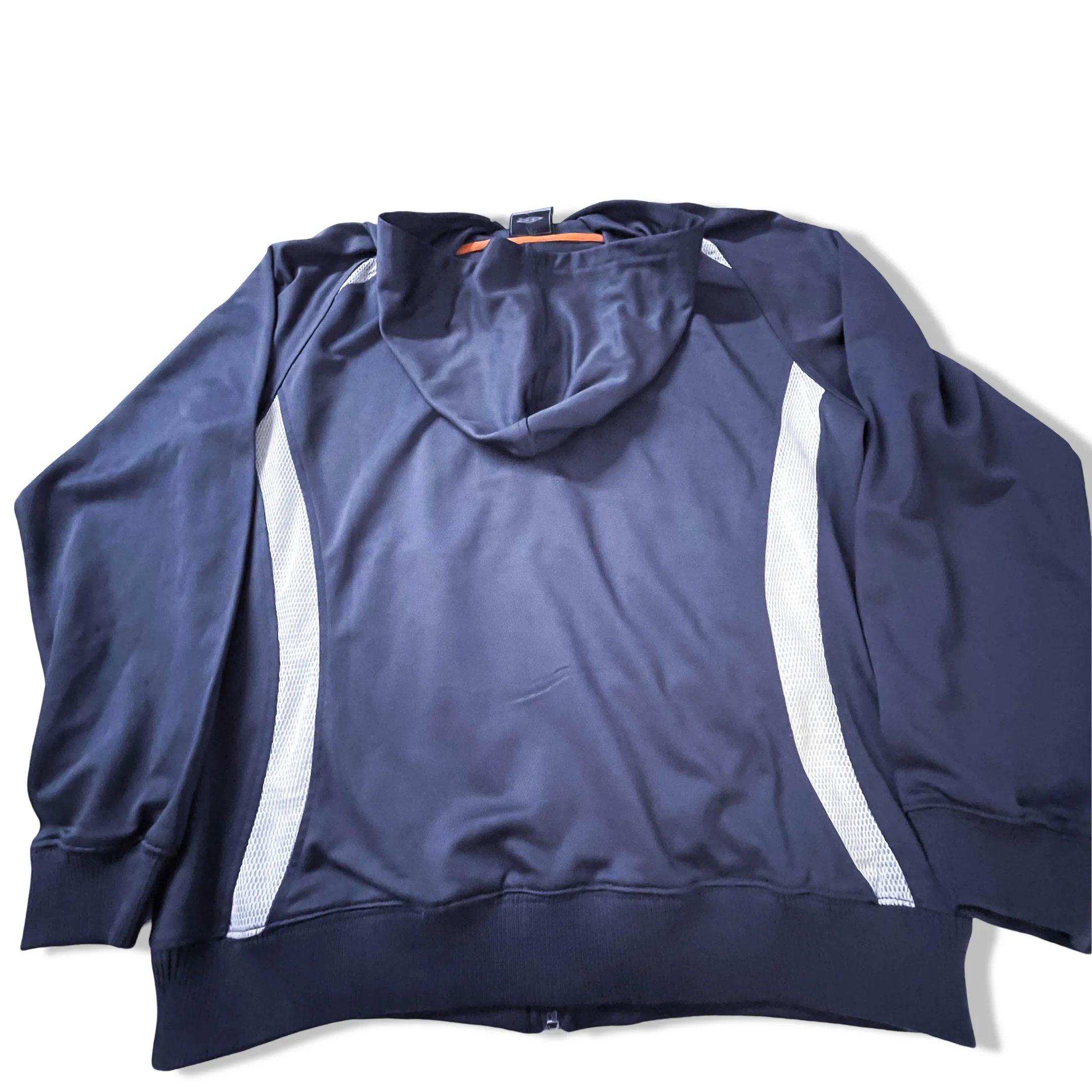 Vintage grey Umbro men's hoodie polyester jacket in L| L 27 W 22|SKU 3861