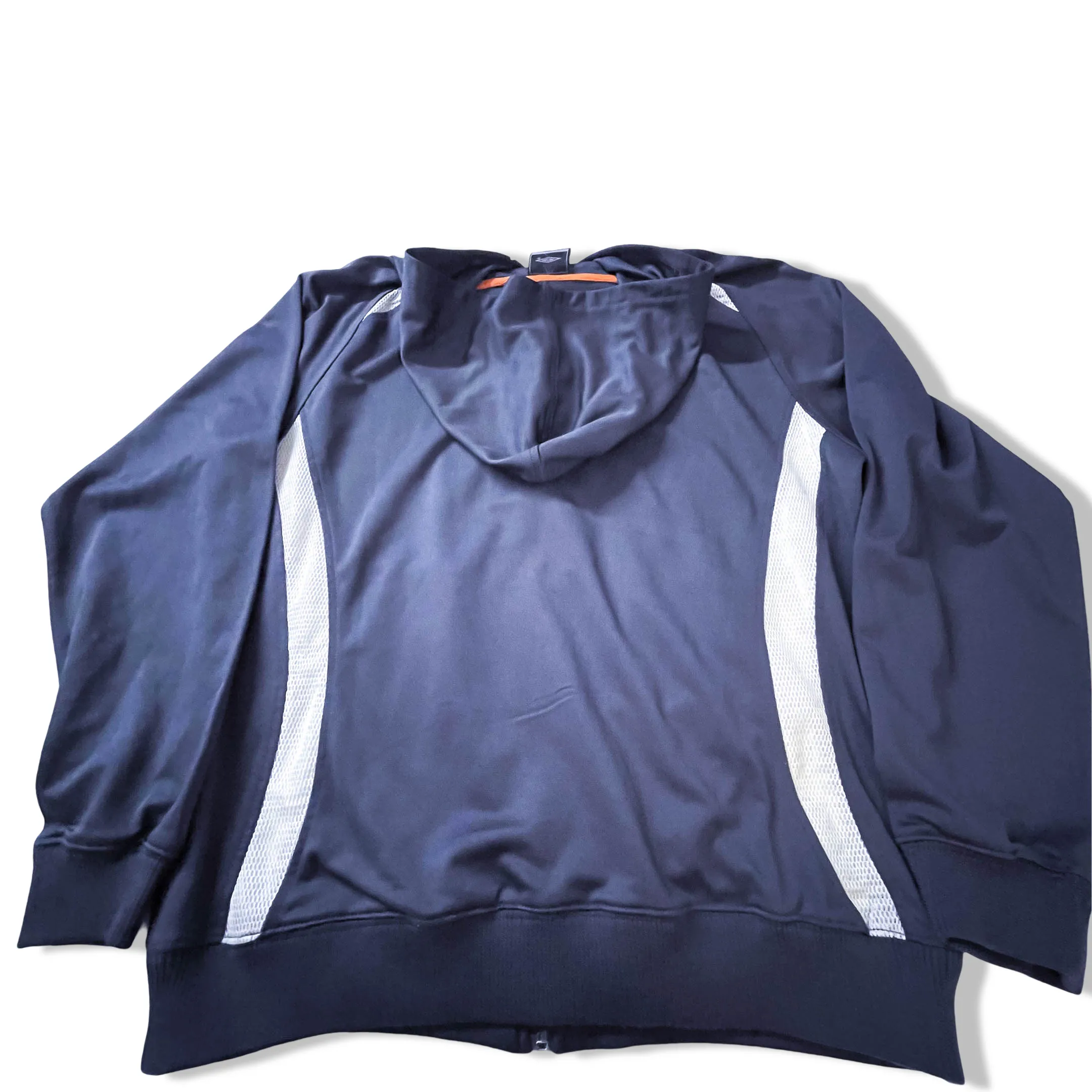 Vintage grey Umbro men's hoodie polyester jacket in L| L 27 W 22|SKU 3861