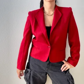 Vintage Red Wool Jacket - Cache d’or
