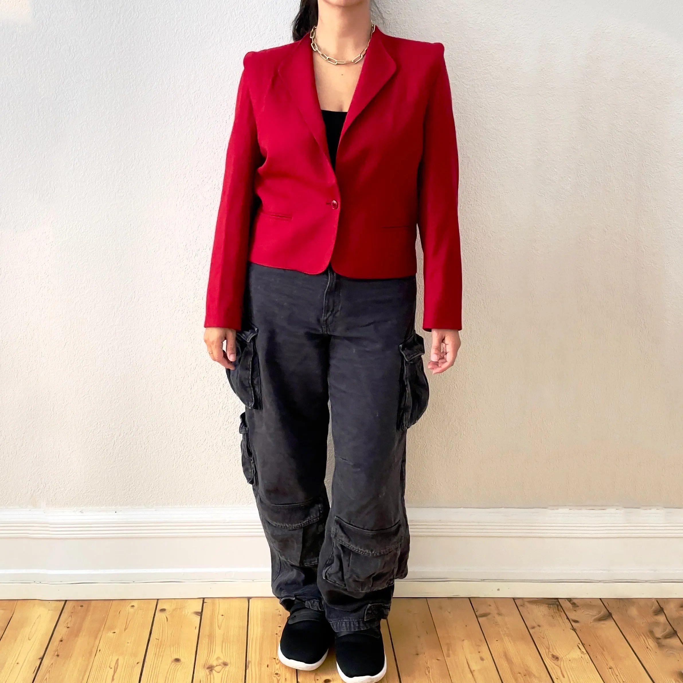 Vintage Red Wool Jacket - Cache d’or
