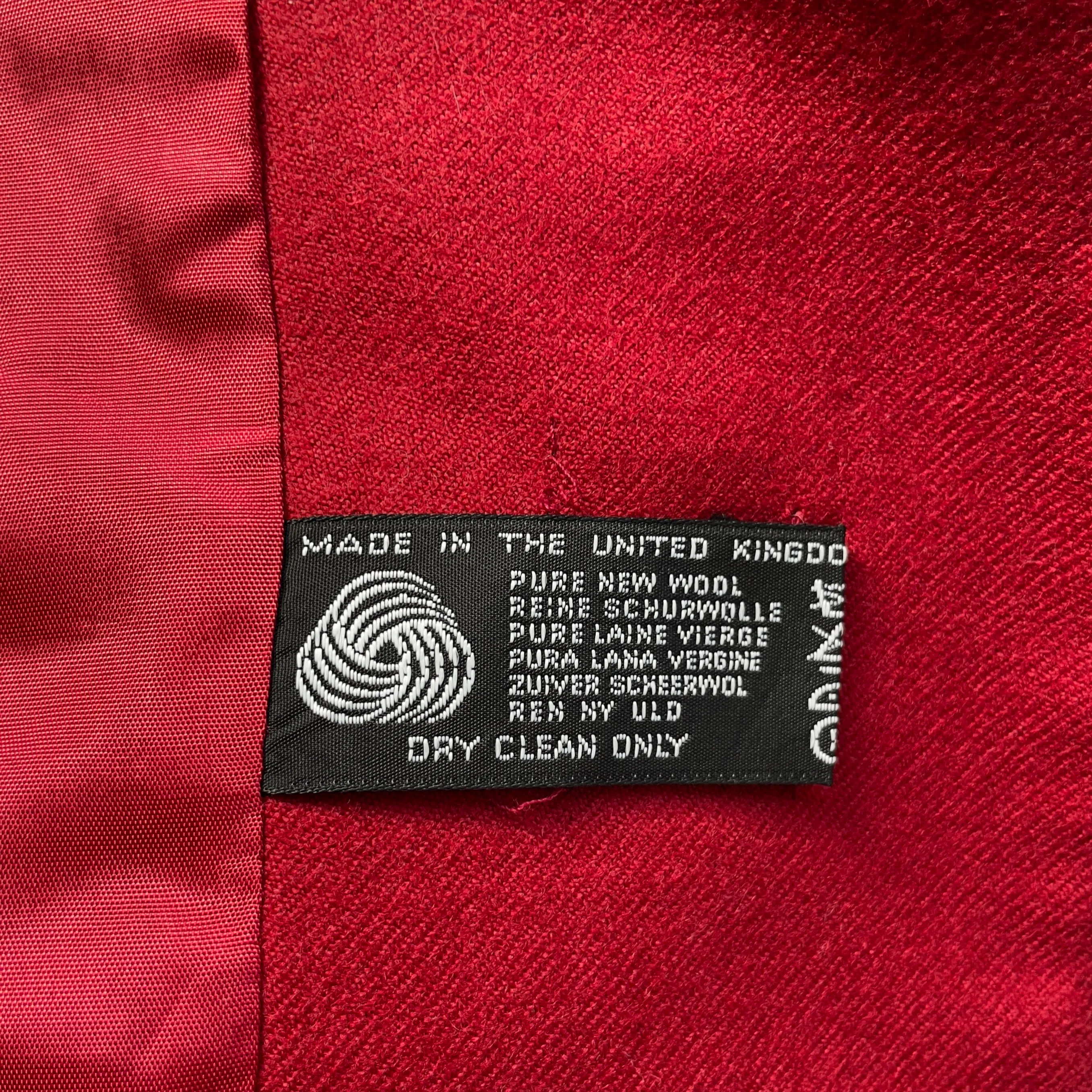 Vintage Red Wool Jacket - Cache d’or