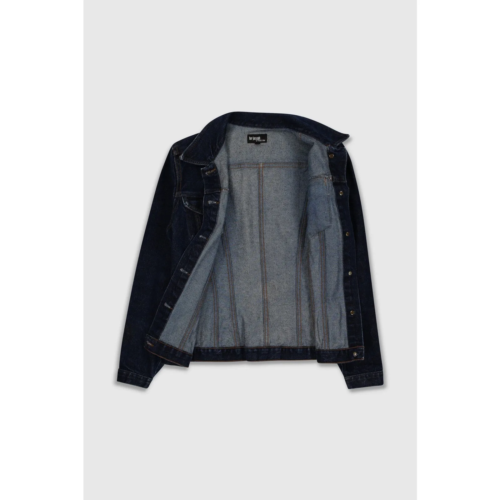 Vintage Y2K Dark Wash Denim Mid Cropped Jacket