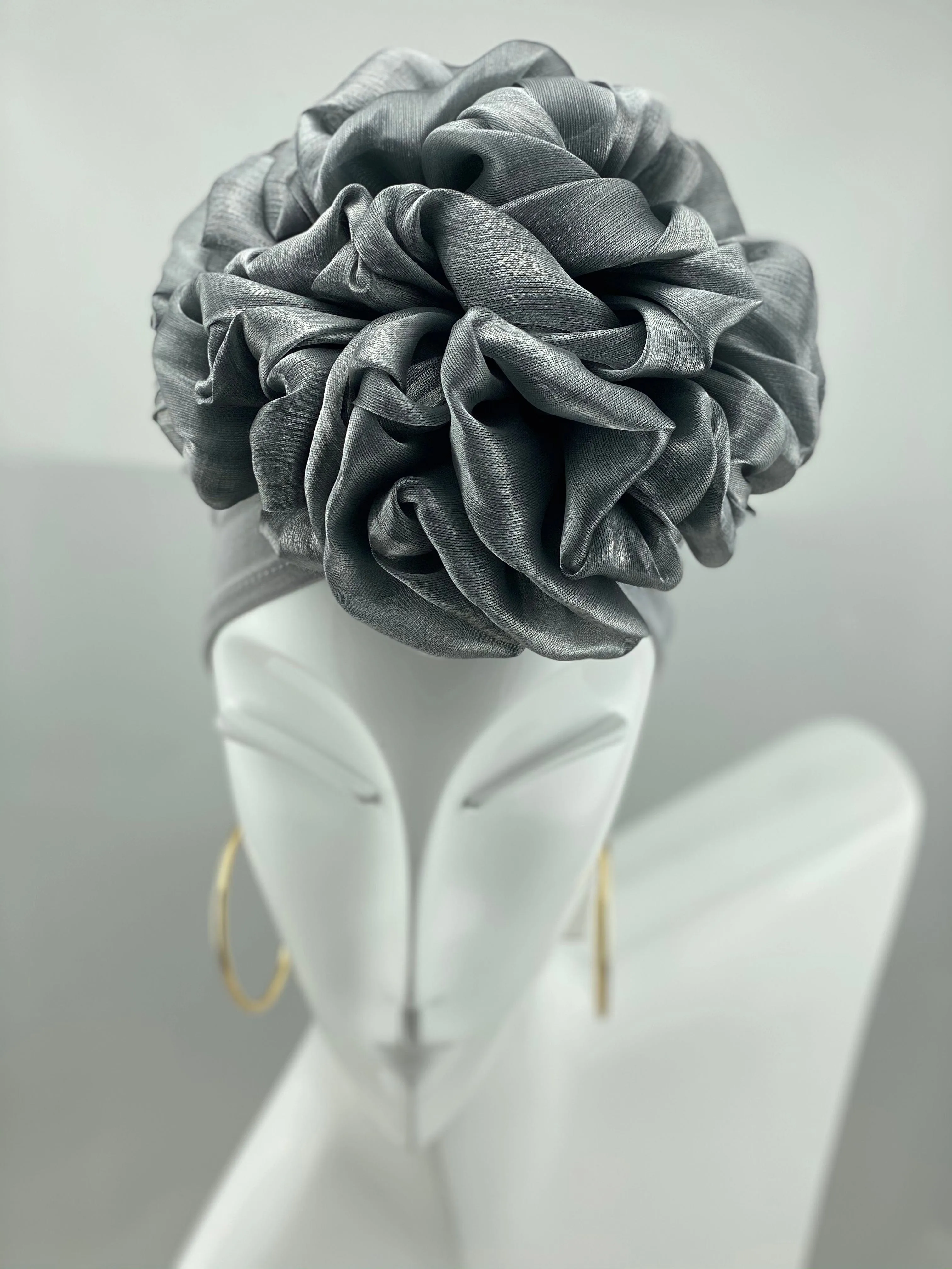 Volumizing Scrunchie Cap - Grey