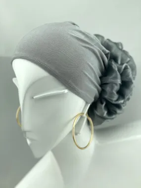 Volumizing Scrunchie Cap - Grey