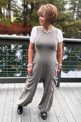 Walk This Way Jumpsuit in Ash