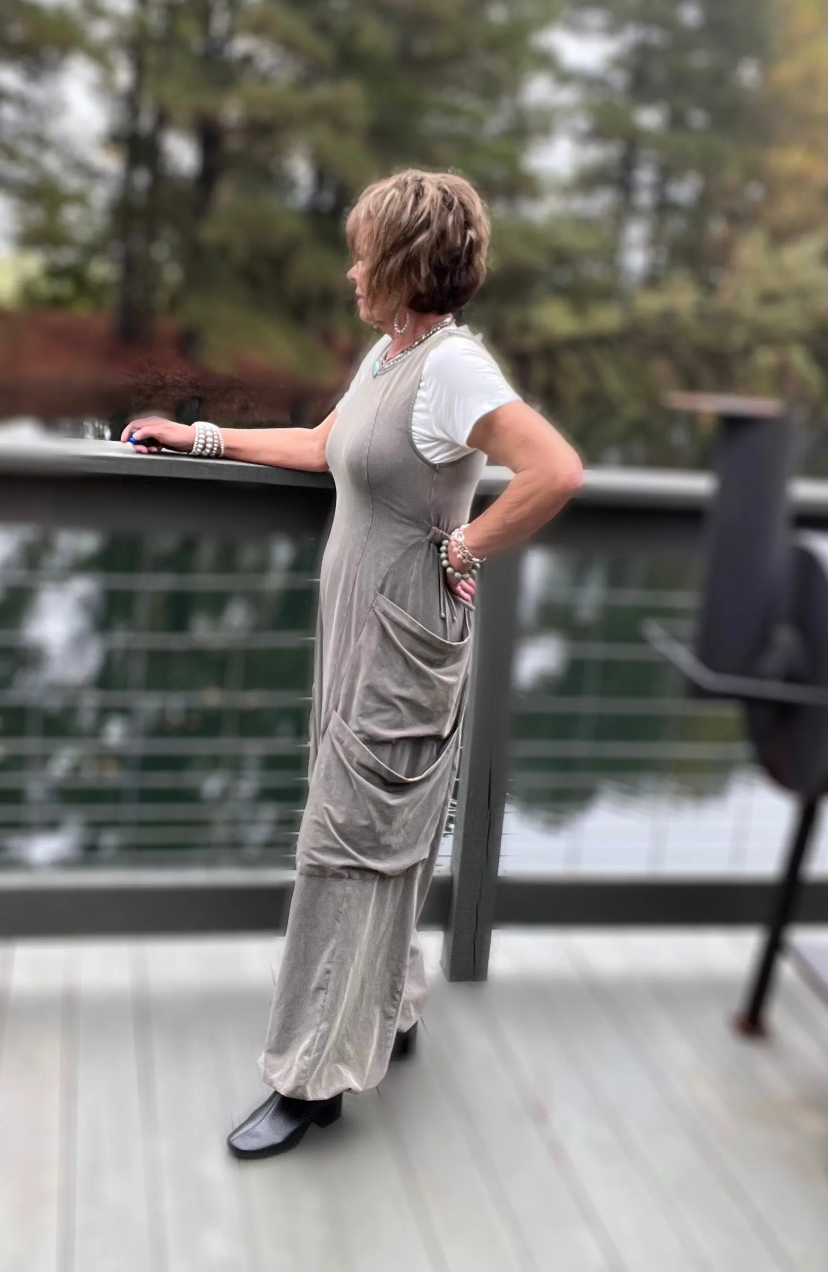 Walk This Way Jumpsuit in Ash