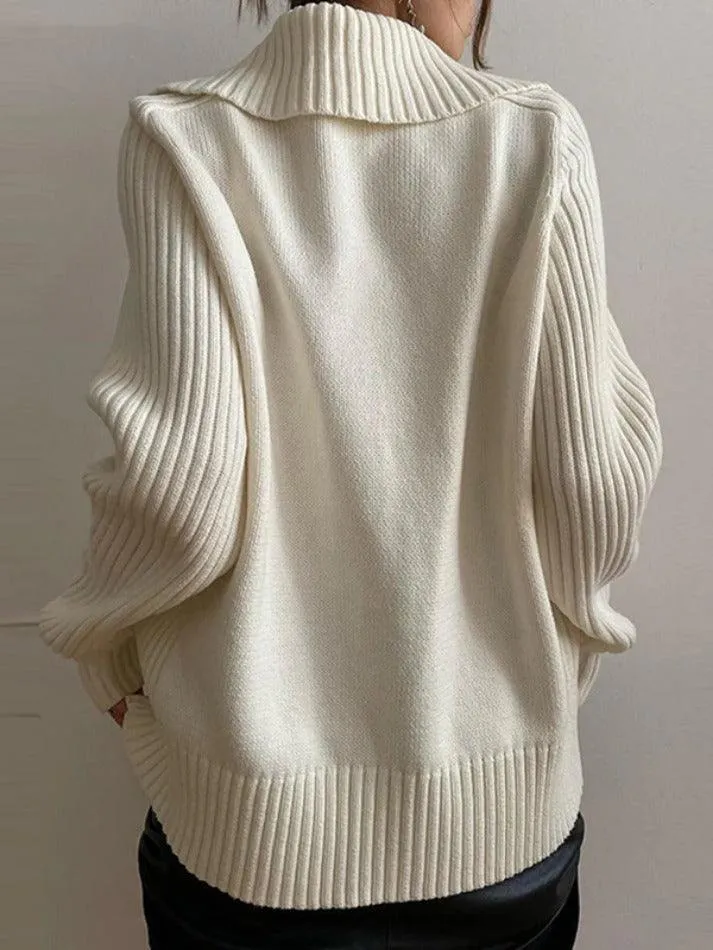 Wenkouban-Spring Casual Outfits Y2K Outfits Solid Lapel Neck Splice Cardigan