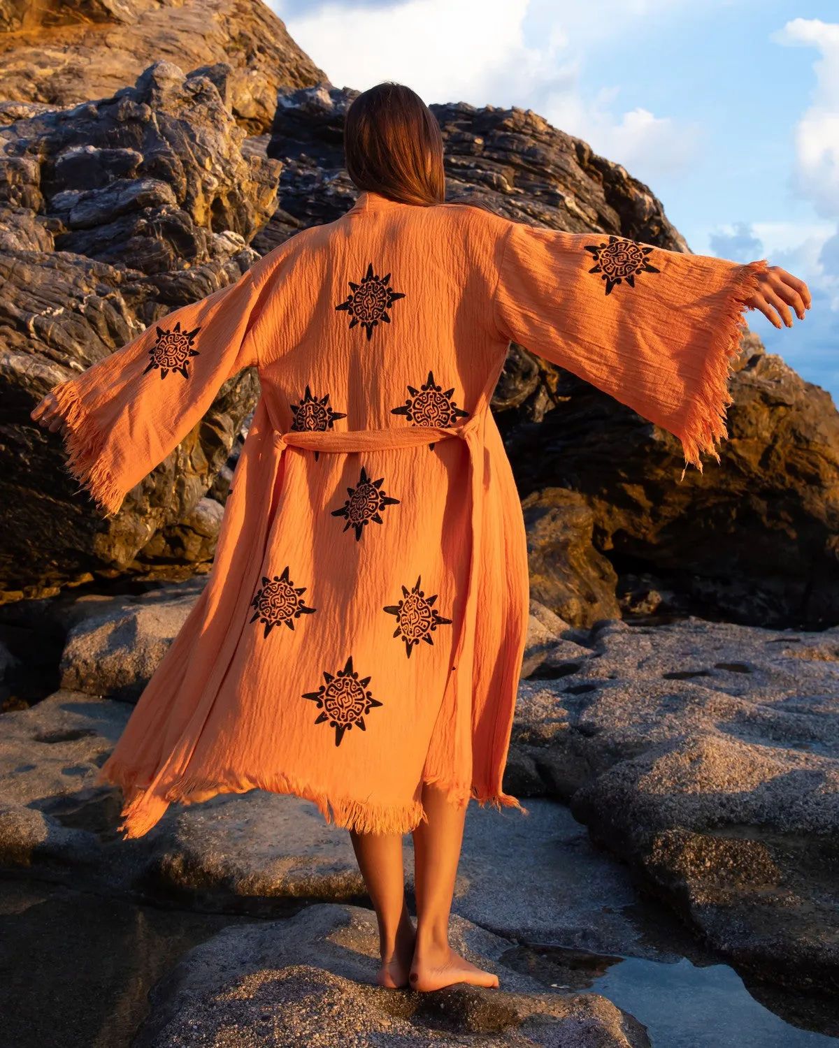 Wheel of Life Kimono Robe