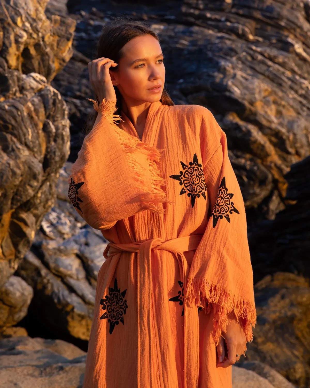 Wheel of Life Kimono Robe
