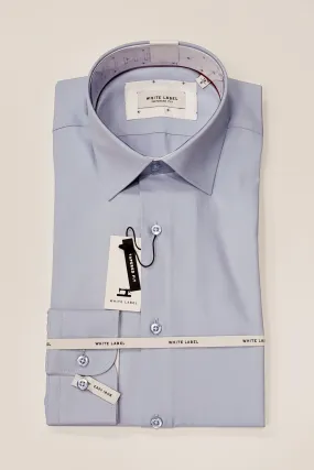 White Label Long Sleeve Tapered Shirt - Light Blue