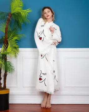 Women Face Kimono Robe
