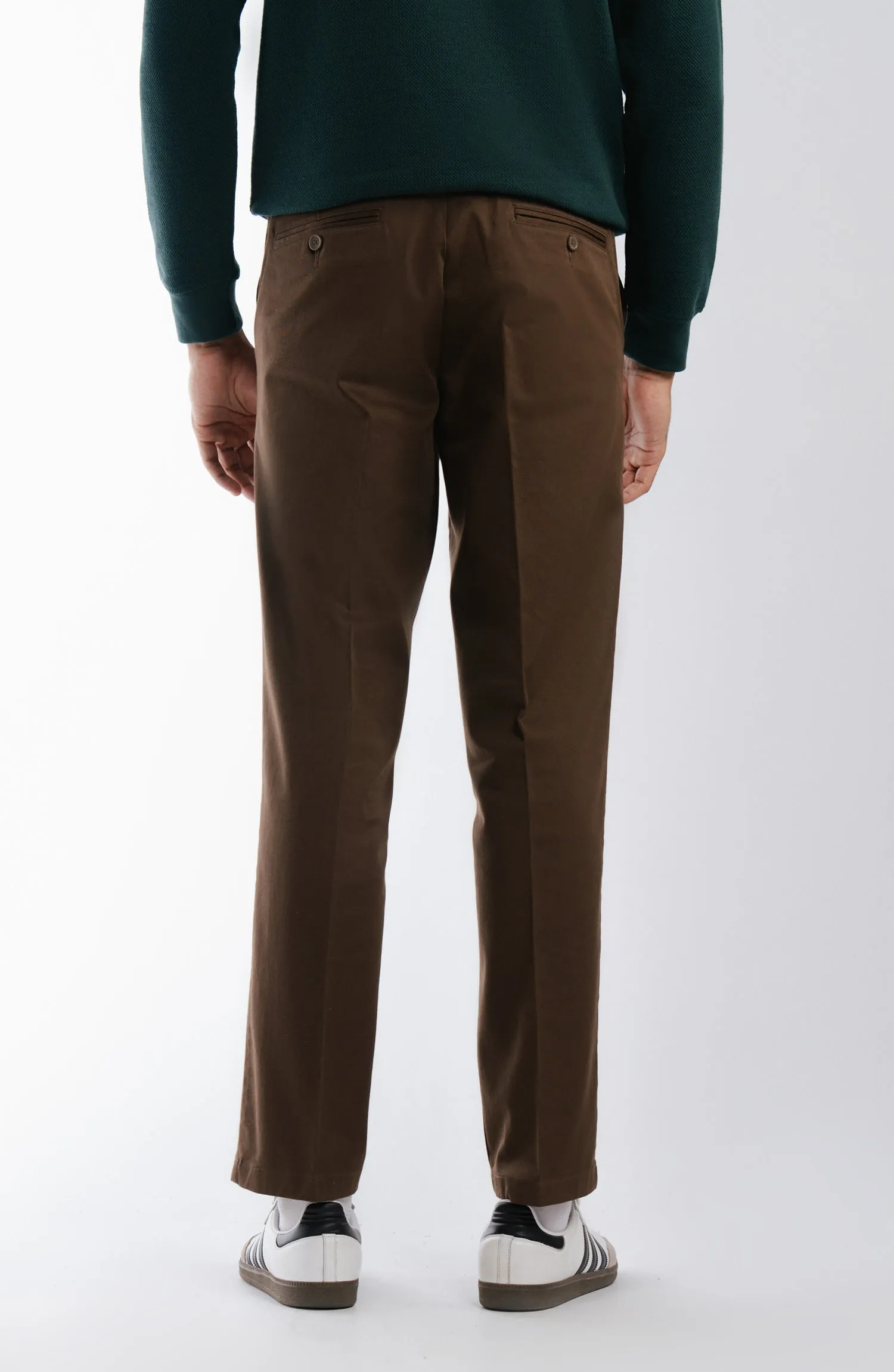 Wrinkle Free Pants - Brown