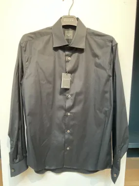 XACUS Black Stretch Plain Shirt